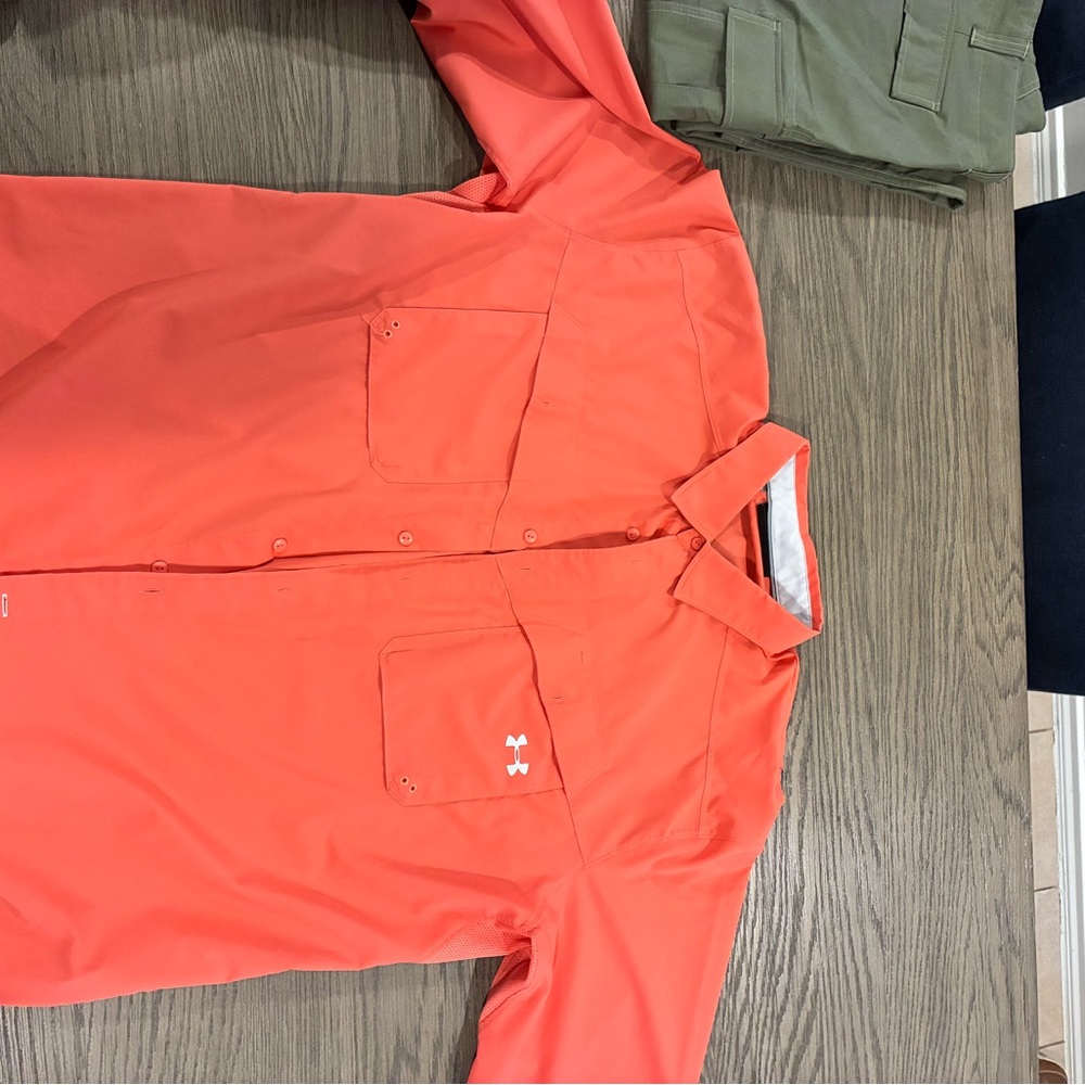 Under Armour Men's Coral Button-Up Casual Shirt